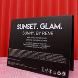 SUNNY. SUNSET. GLAM. PALETTE.