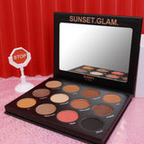 SUNNY. SUNSET. GLAM. PALETTE.